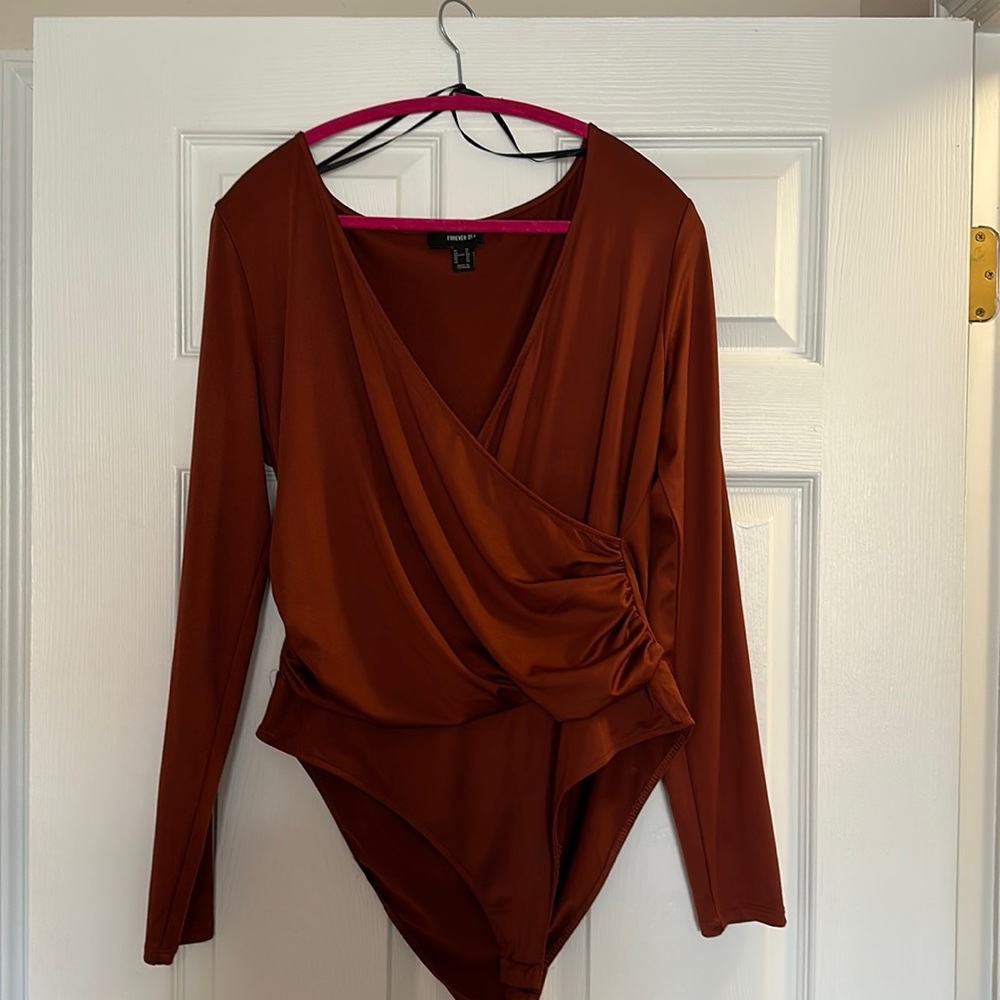 Burnt Orange Long Sleeve Bodysuit